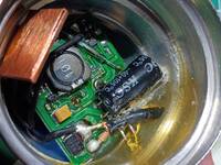 Started cutting into the epoxy mess