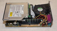 Coppery heatsink with a big blower