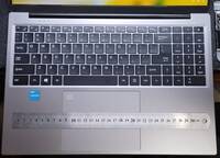 Keyboard and touchpad with ruler