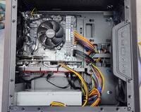 Everything installed inside the case