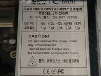 Realan LR-200W power supply specs