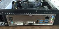 Rear IO of ASRock AB350M-HDV