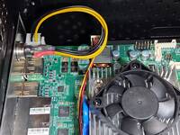 Side view of mounted adapter