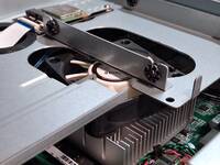 CPU fan holes close up
