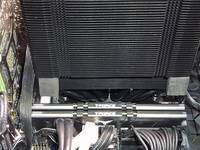 Foam blocks to pad out fan mount area