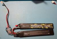 Front of wired up battery