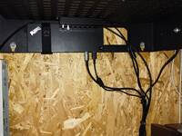 Thinkpad dock and USB hub mounted above my desk