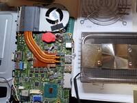 Heatsink base compared to the NUC board