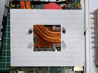 Paper template over the NUC - Checking screw clearance