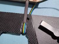 Lid fan cable entry