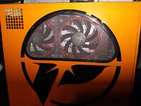 Graphics card behind the mesh
