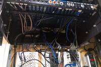 Patch panel wired up
