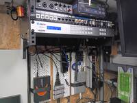 HDMI matrix switch installed