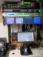 Testing HDMI switch and quad display with microscope